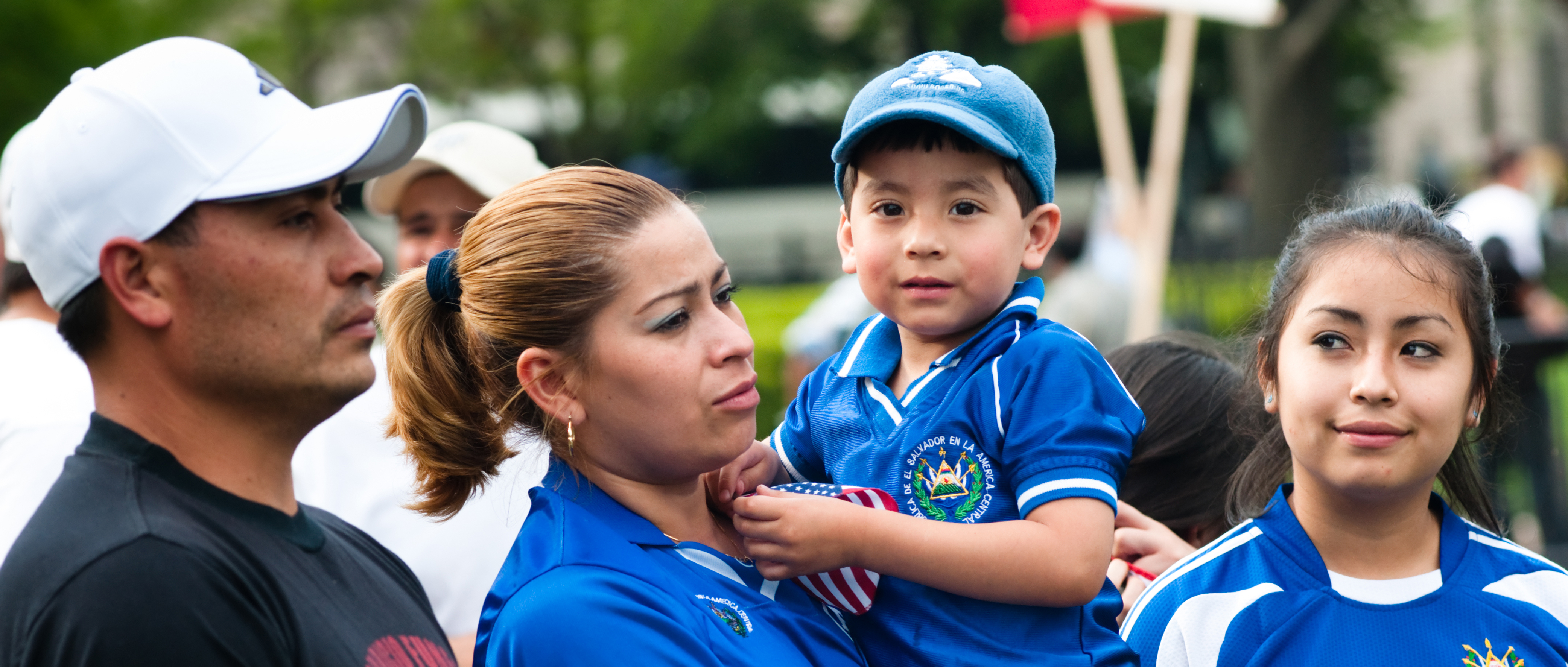 Family of four looking for immigration resources. 